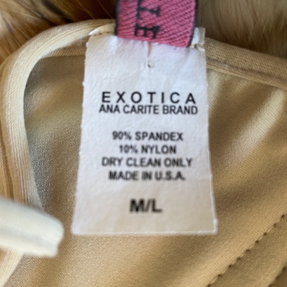 EXOTICA Ana Carte Brand Feather Bralette size M/L - Picture 7 of 8